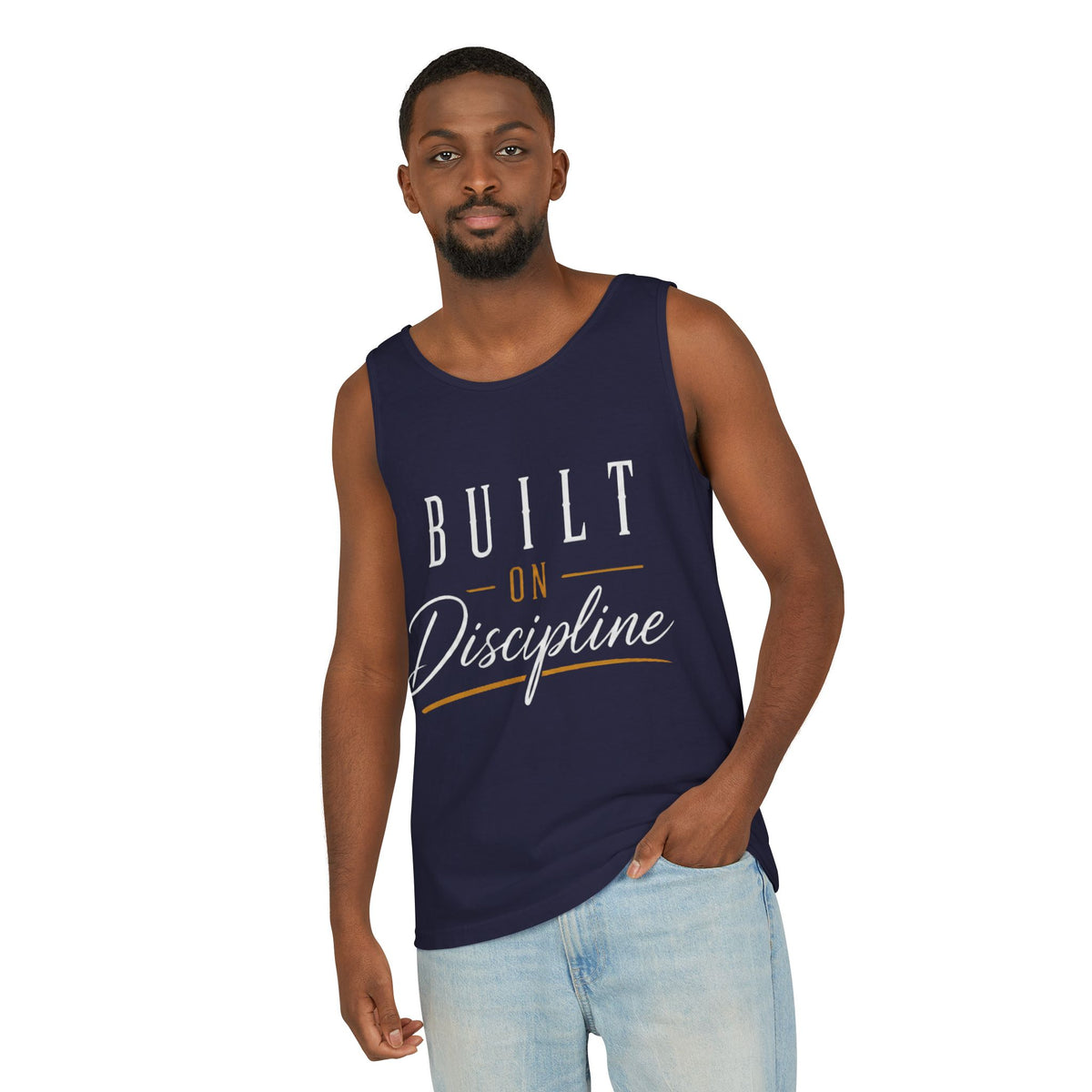 Built on Discipline Garment-Dyed Tank Top