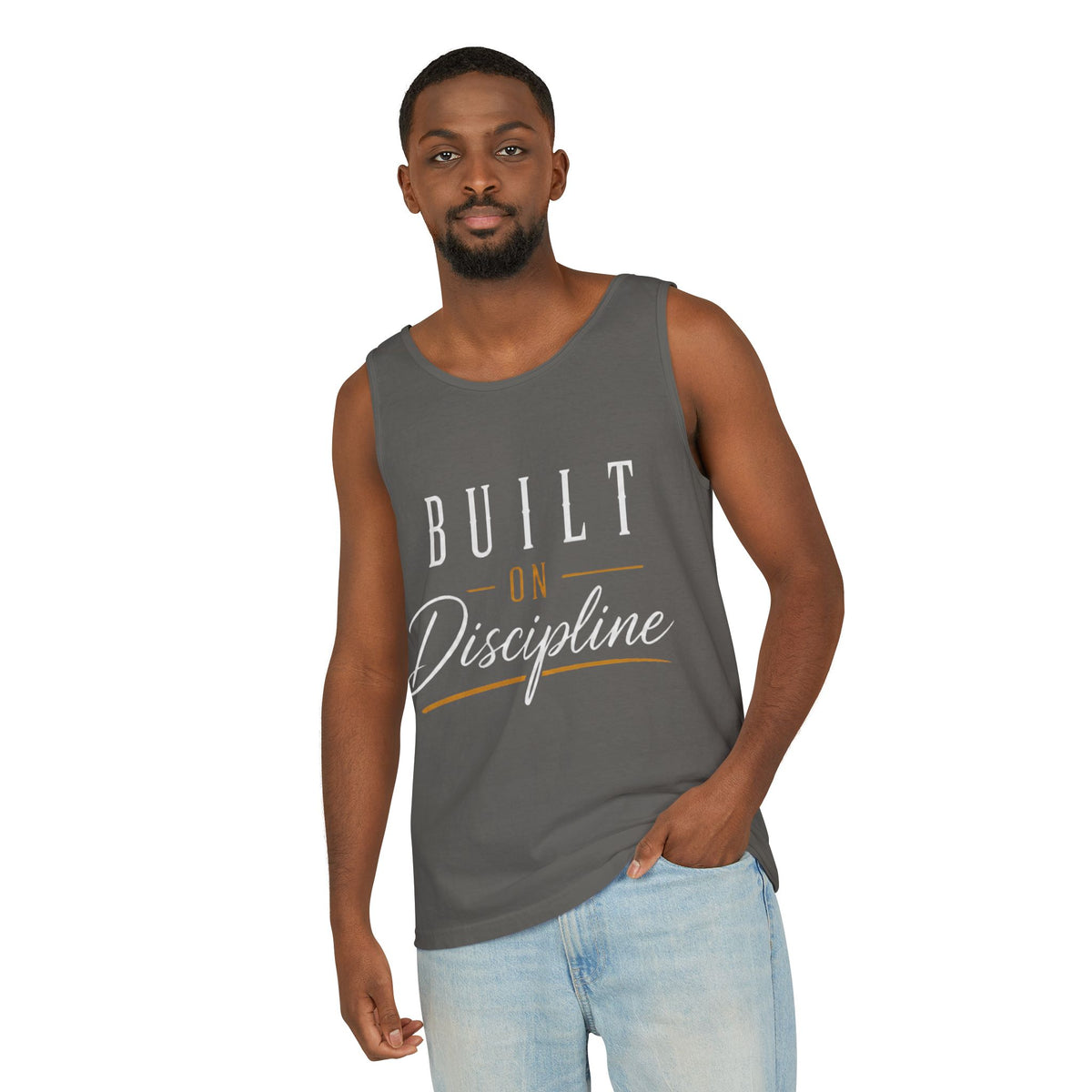 Built on Discipline Garment-Dyed Tank Top