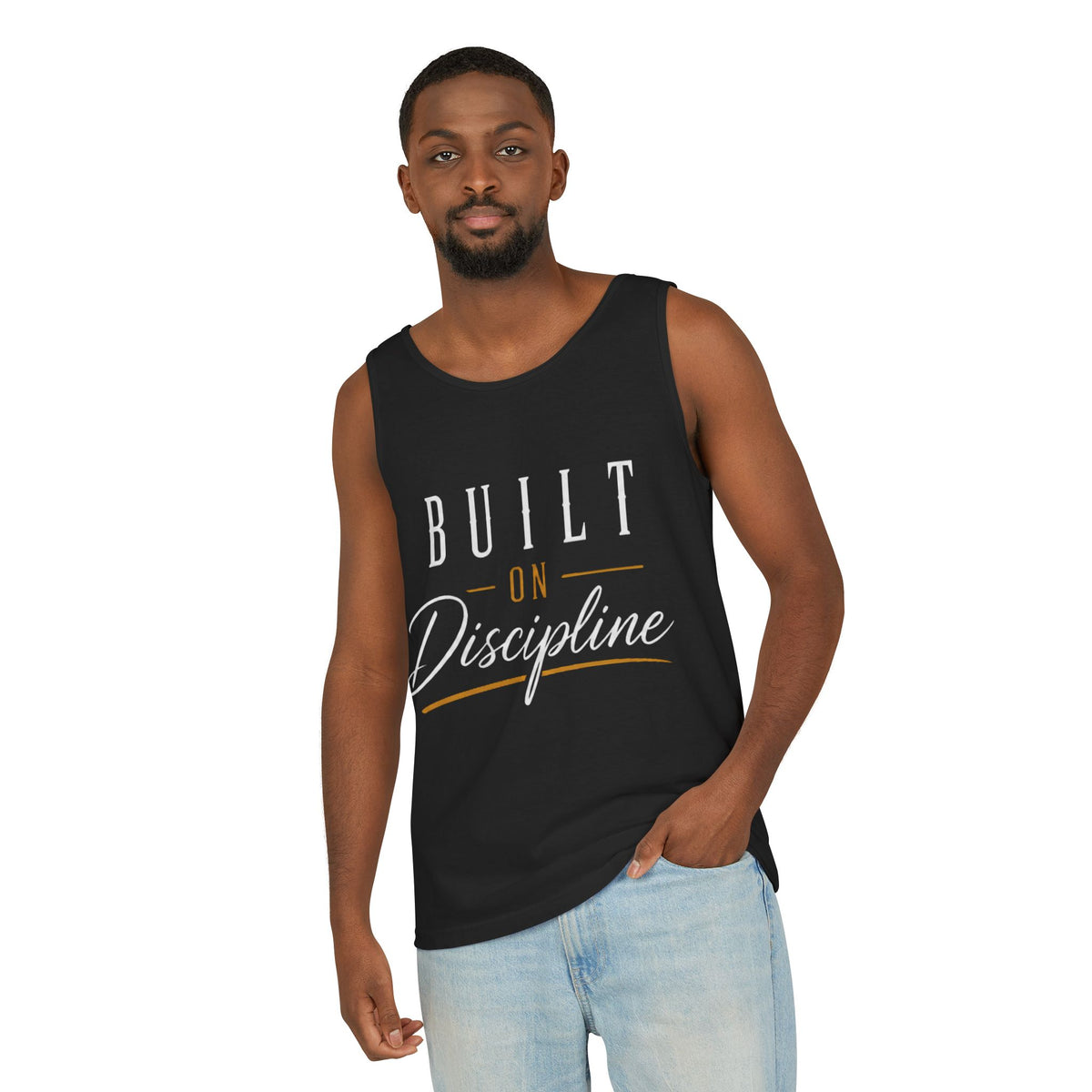 Built on Discipline Garment-Dyed Tank Top