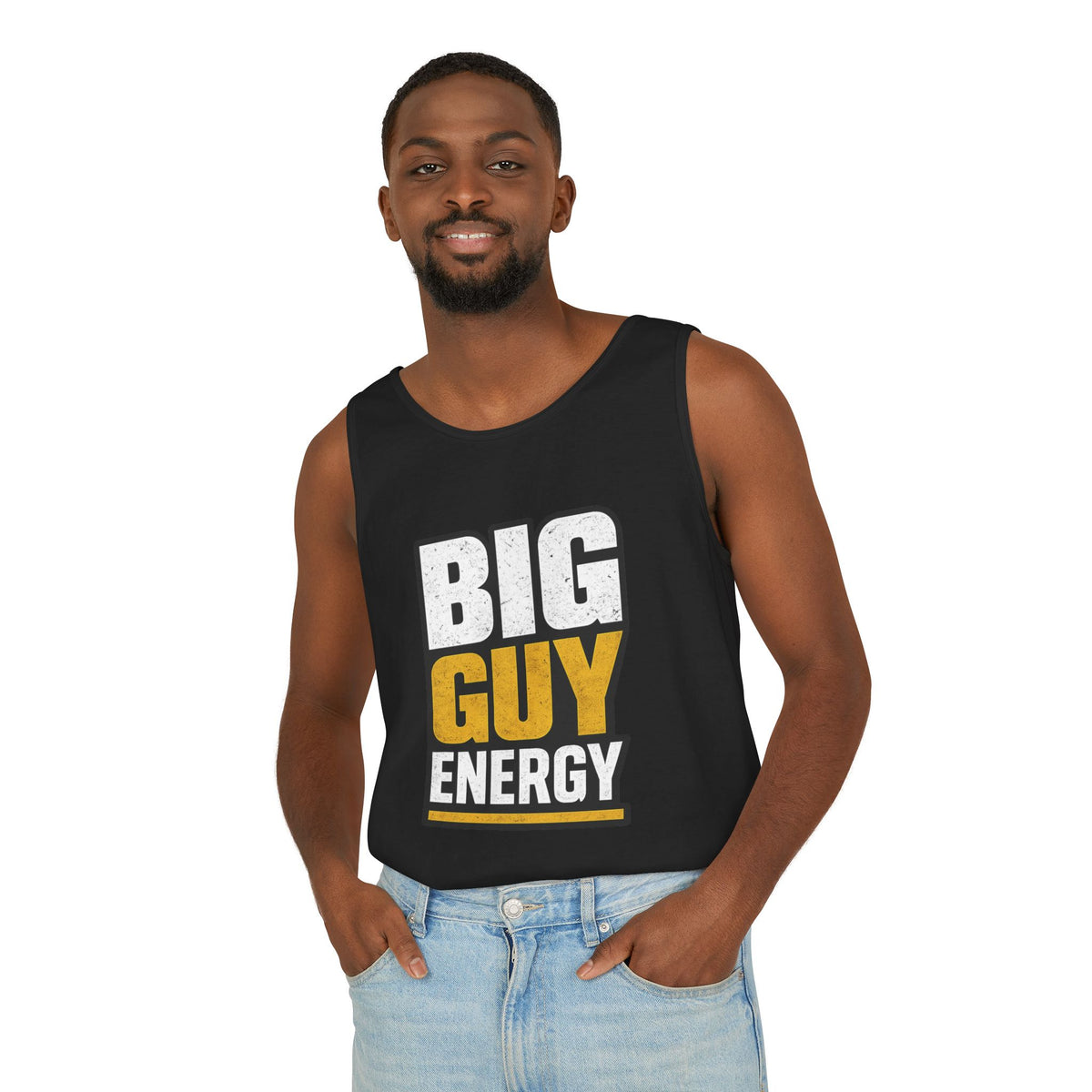 Big Guy Energy Garment-Dyed Tank Top