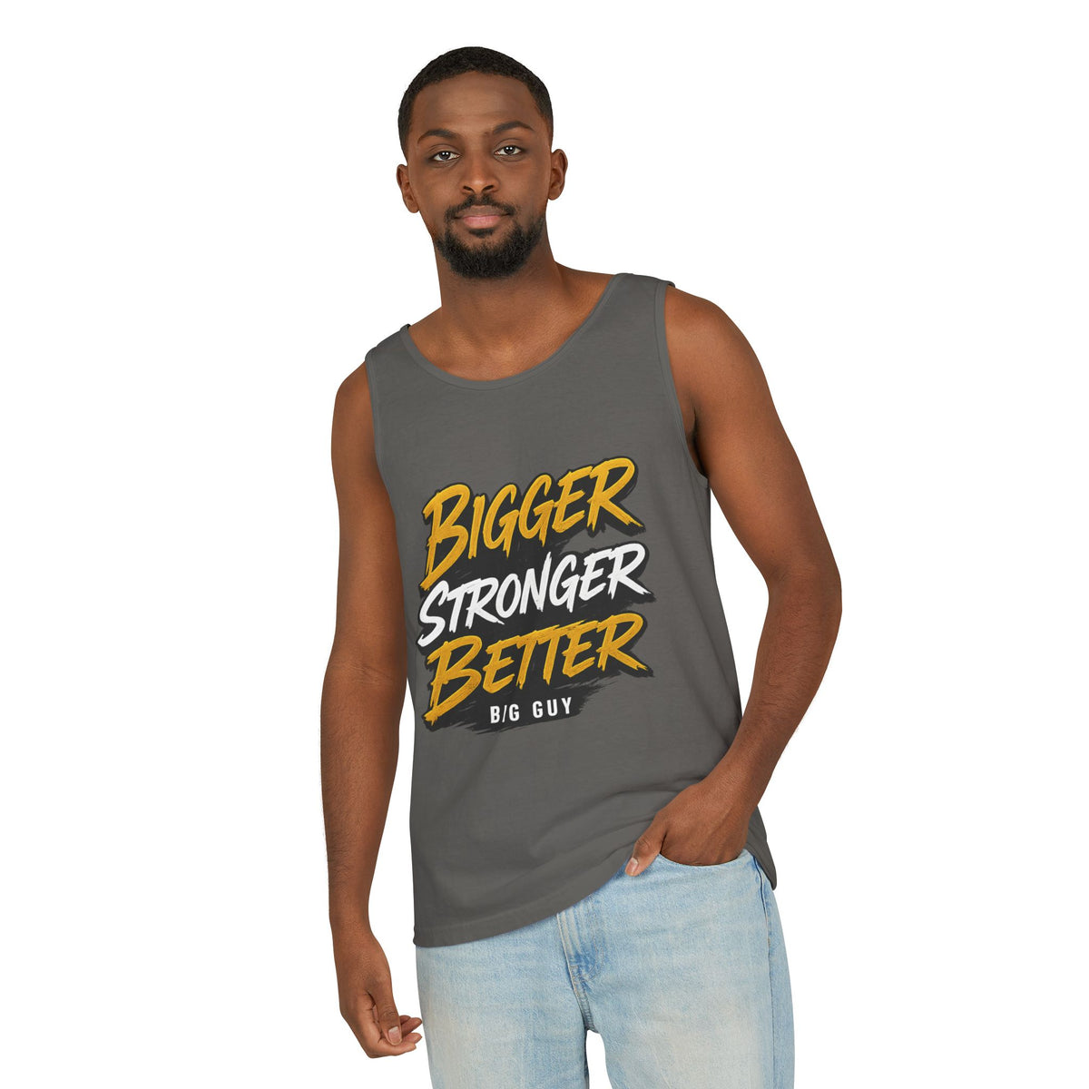 Bigger Stronger Garment-Dyed Tank Top