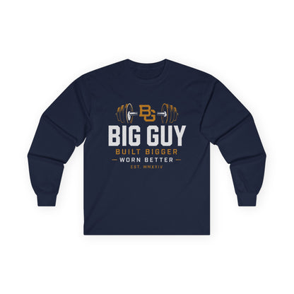 Big Guy Built Bigger Ultra Cotton Long Sleeve Tee